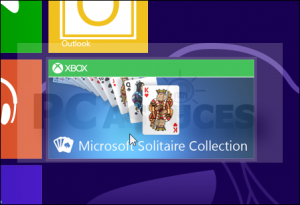 Microsoft Solitaire sur Windows 8